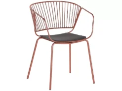 Lot De 2 Chaises En Métal Cuivré RIGBY -Meilleur Meubles Magasin chaise 18447433