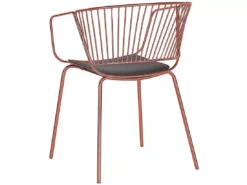 Lot De 2 Chaises En Métal Cuivré RIGBY -Meilleur Meubles Magasin chaise 18447435