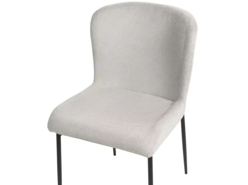 Lot De 2 Chaises De Salle à Manger En Tissu Gris ADA -Meilleur Meubles Magasin chaise 18757415