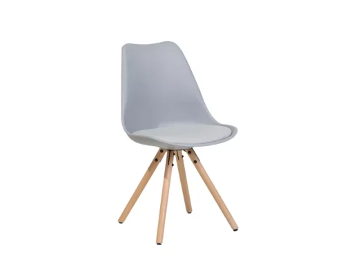 Lot De 2 Chaises En Plastique Gris DAKOTA -Meilleur Meubles Magasin chaise 18757579