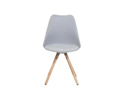Lot De 2 Chaises En Plastique Gris DAKOTA -Meilleur Meubles Magasin chaise 18757581