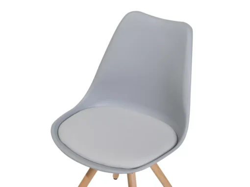 Lot De 2 Chaises En Plastique Gris DAKOTA -Meilleur Meubles Magasin chaise 18757587