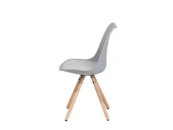 Lot De 2 Chaises En Plastique Gris DAKOTA -Meilleur Meubles Magasin chaise 18757591