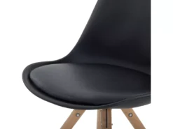 Lot De 2 Chaises Noires DAKOTA -Meilleur Meubles Magasin chaise 18757619