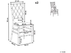 Lot 2 Chaises Blanches CLARION -Meilleur Meubles Magasin chaise 18759495
