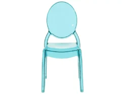 Lot De 4 Chaises Bleues Transparentes MERTON -Meilleur Meubles Magasin chaise 18759553