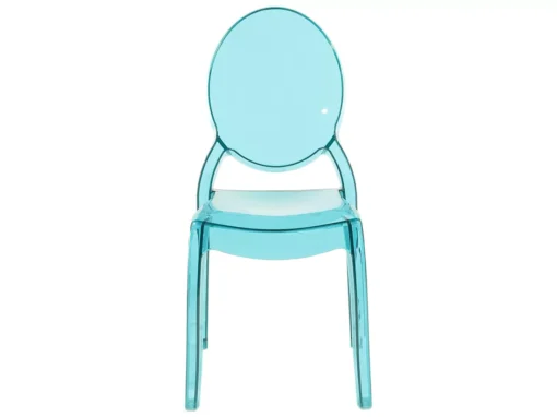 Lot De 4 Chaises Bleues Transparentes MERTON -Meilleur Meubles Magasin chaise 18759553