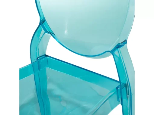 Lot De 4 Chaises Bleues Transparentes MERTON -Meilleur Meubles Magasin chaise 18759559
