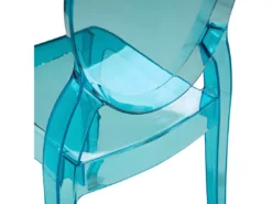 Lot De 4 Chaises Bleues Transparentes MERTON -Meilleur Meubles Magasin chaise 18759561