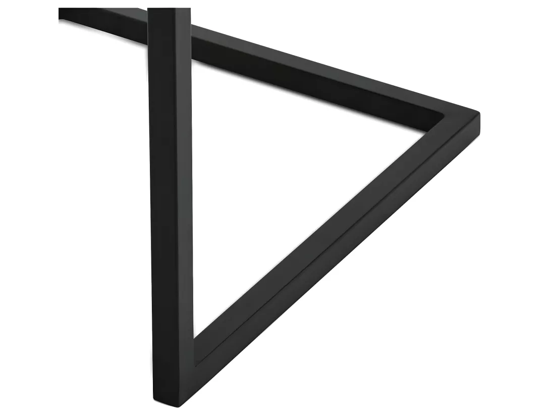 Lot De 2 Chaises Avec Accoudoirs Fanny - Simili Et Métal - Noir 7 Lot De 2 Chaises Avec Accoudoirs Fanny - Simili Et Métal - Noir – Image 5