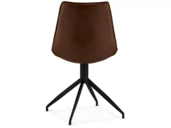 Lot De 2 Chaises Pivotant Isabel - Simili Et Métal - Marron -Meilleur Meubles Magasin chaise 18875357
