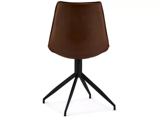 Lot De 2 Chaises Pivotant Isabel - Simili Et Métal - Marron -Meilleur Meubles Magasin chaise 18875357