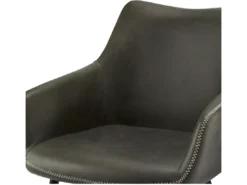 Lot De 2 Chaises Avec Accoudoirs Maria - Simili Et Métal - Gris -Meilleur Meubles Magasin chaise 18875431