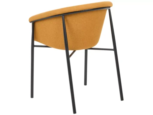 Lot De 2 Chaises De Salle à Manger En Tissu Orange AMES -Meilleur Meubles Magasin chaise 18879933