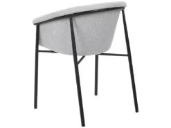 Lot De 2 Chaises De Salle à Manger En Tissu Gris AMES -Meilleur Meubles Magasin chaise 18880373