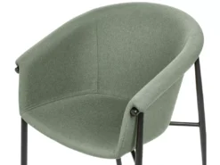 Lot De 2 Chaises De Salle à Manger En Tissu Vert AMES -Meilleur Meubles Magasin chaise 18880425