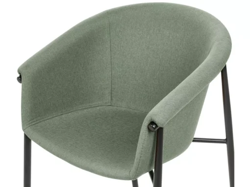 Lot De 2 Chaises De Salle à Manger En Tissu Vert AMES -Meilleur Meubles Magasin chaise 18880425