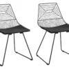 Lot De 2 Chaises De Salle à Manger En Métal Noir BEATTY -Meilleur Meubles Magasin chaise 18902271