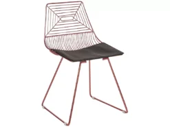 Lot De 2 Chaises De Salle à Manger En Métal Rose Doré BEATTY -Meilleur Meubles Magasin chaise 18902293
