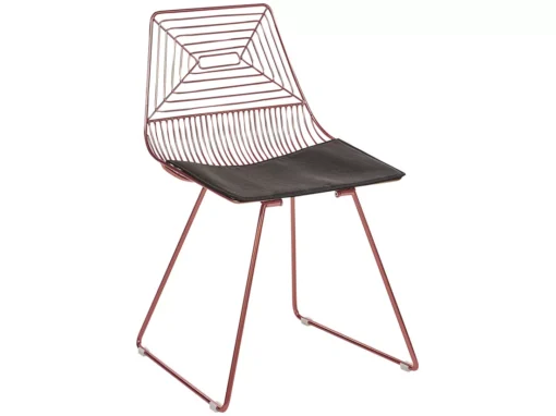 Lot De 2 Chaises De Salle à Manger En Métal Rose Doré BEATTY -Meilleur Meubles Magasin chaise 18902293