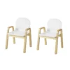 Lot De 2 Chaises Enfant Design Fauteuil Pour Enfants Avec Accoudoirs Et Dossier Chaise Confortable Haute Qualité- Hauteur Réglable,SoBuy KMB24-Wx2 -Meilleur Meubles Magasin chaise 19815351