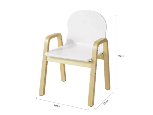 Lot De 2 Chaises Enfant Design Fauteuil Pour Enfants Avec Accoudoirs Et Dossier Chaise Confortable Haute Qualité- Hauteur Réglable,SoBuy KMB24-Wx2 -Meilleur Meubles Magasin chaise 19815353