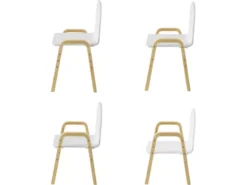 Lot De 2 Chaises Enfant Design Fauteuil Pour Enfants Avec Accoudoirs Et Dossier Chaise Confortable Haute Qualité- Hauteur Réglable,SoBuy KMB24-Wx2 -Meilleur Meubles Magasin chaise 19815359