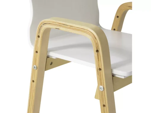 Lot De 2 Chaises Enfant Design Fauteuil Pour Enfants Avec Accoudoirs Et Dossier Chaise Confortable Haute Qualité- Hauteur Réglable,SoBuy KMB24-Wx2 -Meilleur Meubles Magasin chaise 19815361