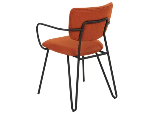 Lot De 2 Chaises De Salle à Manger En Tissu Orange ELKO -Meilleur Meubles Magasin chaise 20952685
