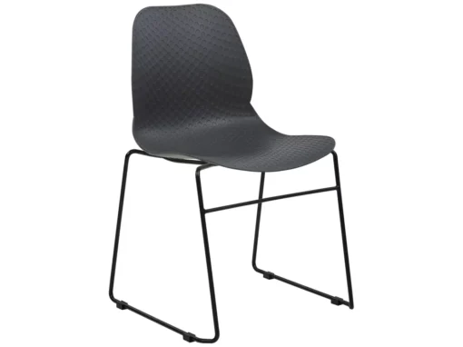 Lot De 4 Chaises De Salle à Manger Gris Foncé PANORA -Meilleur Meubles Magasin chaise 21193991