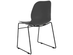 Lot De 4 Chaises De Salle à Manger Gris Foncé PANORA -Meilleur Meubles Magasin chaise 21193993