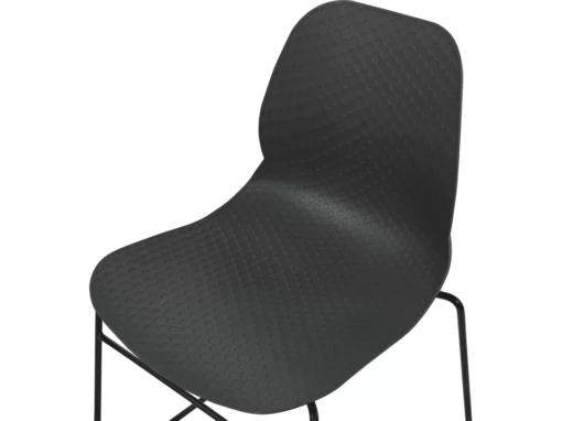 Lot De 4 Chaises De Salle à Manger Gris Foncé PANORA -Meilleur Meubles Magasin chaise 21193995