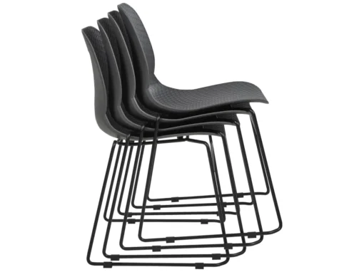 Lot De 4 Chaises De Salle à Manger Gris Foncé PANORA -Meilleur Meubles Magasin chaise 21193999