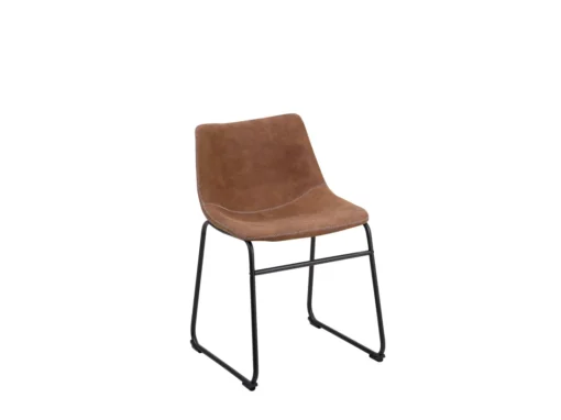 Lot De 2 Chaises En Tissu Marron BATAVIA -Meilleur Meubles Magasin chaise 22742527