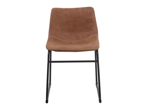 Lot De 2 Chaises En Tissu Marron BATAVIA -Meilleur Meubles Magasin chaise 22742529