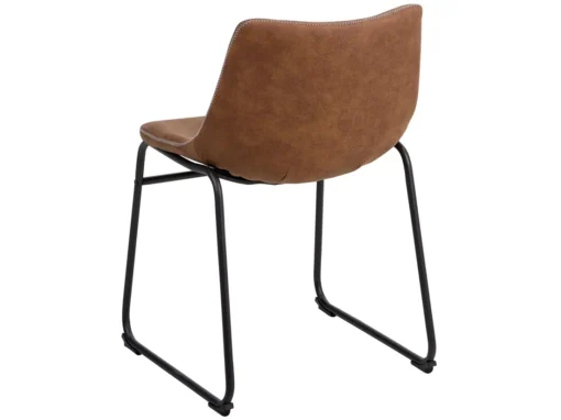 Lot De 2 Chaises En Tissu Marron BATAVIA -Meilleur Meubles Magasin chaise 22742535