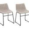 Lot De 2 Chaises En Tissu Beige BATAVIA -Meilleur Meubles Magasin chaise 22742733