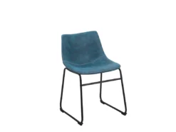 Lot De 2 Chaises En Tissu Bleu BATAVIA -Meilleur Meubles Magasin chaise 22742755