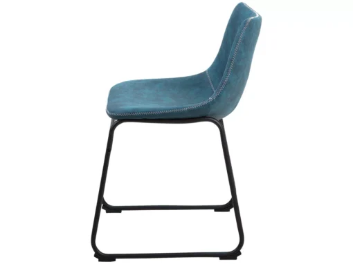 Lot De 2 Chaises En Tissu Bleu BATAVIA -Meilleur Meubles Magasin chaise 22742761
