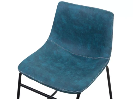 Lot De 2 Chaises En Tissu Bleu BATAVIA -Meilleur Meubles Magasin chaise 22742765