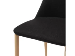 Lot De 2 Chaises De Salle à Manger Noir CLAYTON -Meilleur Meubles Magasin chaise 22819395