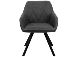 Lot De 2 Chaises En Tissu Gris MONEE -Meilleur Meubles Magasin chaise 22822885