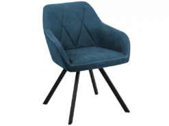Lot De 2 Chaises En Tissu Bleu MONEE -Meilleur Meubles Magasin chaise 22822899