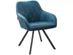 Lot De 2 Chaises En Tissu Bleu MONEE -Meilleur Meubles Magasin chaise 22822903