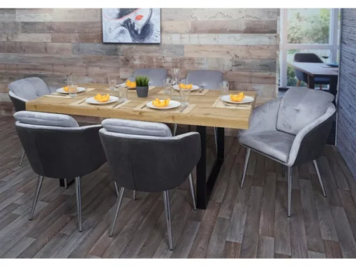 Chaise De Salle à Manger MCW-G48 (lot De 6),gris -Meilleur Meubles Magasin chaise 23546985
