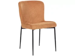 Lot De 2 Chaises De Salle à Manger En Tissu Orange ADA -Meilleur Meubles Magasin chaise 23599411