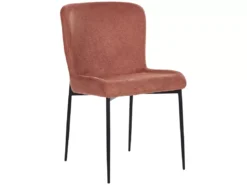 Lot De 2 Chaises De Salle à Manger En Tissu Marron ADA -Meilleur Meubles Magasin chaise 23599427