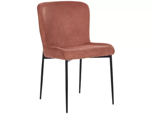 Lot De 2 Chaises De Salle à Manger En Tissu Marron ADA -Meilleur Meubles Magasin chaise 23599427