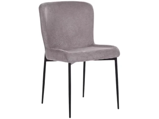 Lot De 2 Chaises De Salle à Manger En Tissu Gris Foncé ADA -Meilleur Meubles Magasin chaise 23599625