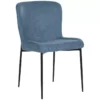 Lot De 2 Chaises De Salle à Manger En Tissu Bleu ADA -Meilleur Meubles Magasin chaise 23599635
